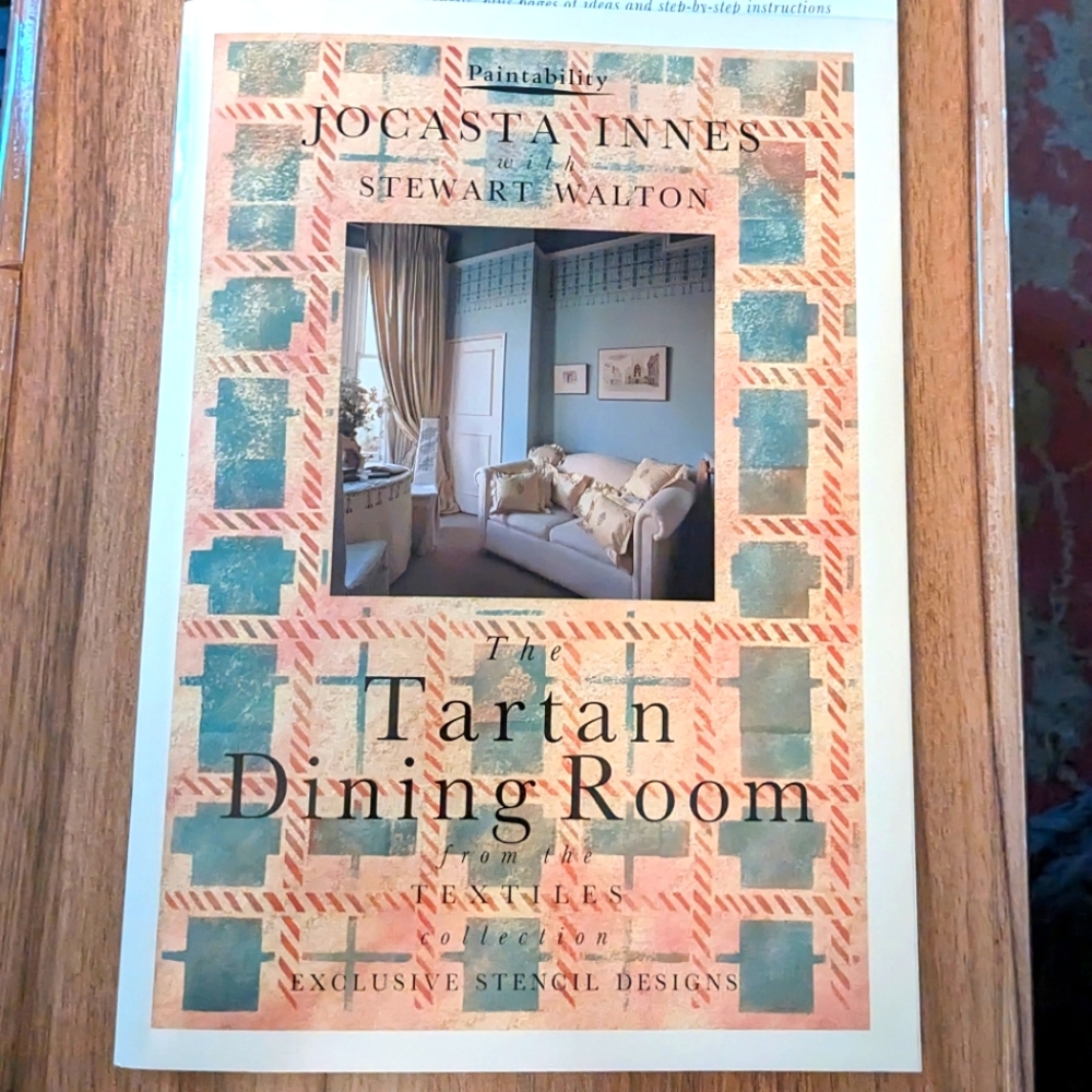 Tartan Dining Room Stencil Kit by Jocasta Innes - Textiles Collection